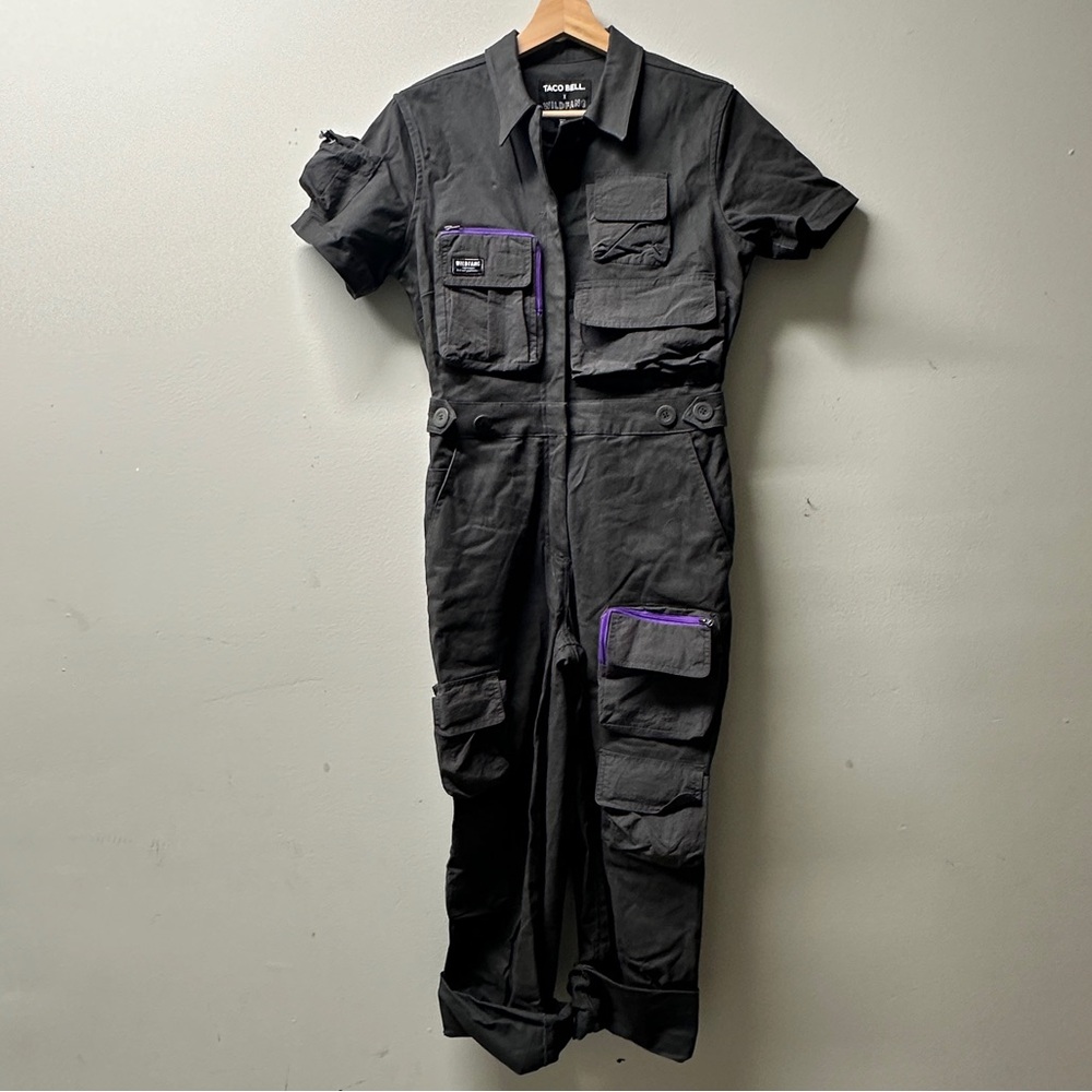 Wildfang +Taco Bell Limited Edition Essential coverall High Waisted 
size xs NWT